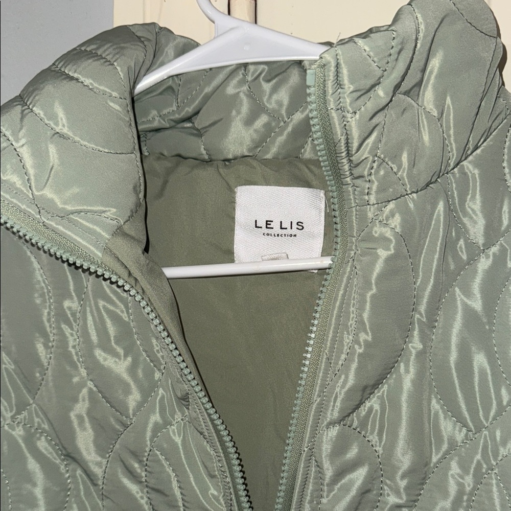 Le lis Green Quilted Cropped Jacket - Picture 4 of 10